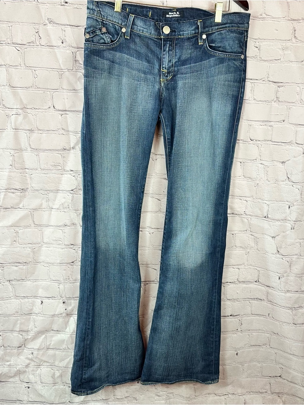 Rock & Republic roth srthawt denim bootcut Jeans women 32 boho